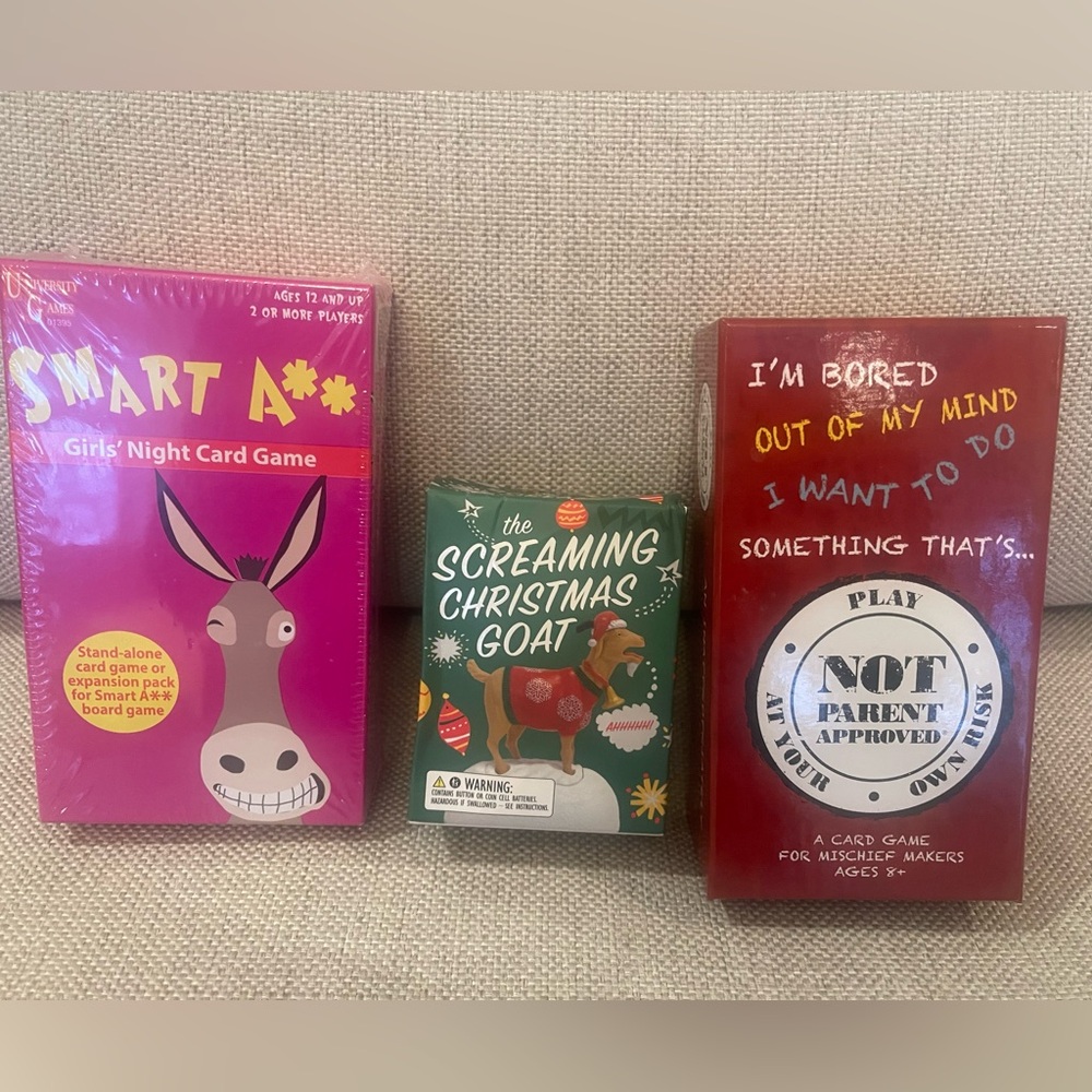 Stocking Stuffers-Smart A**, Screaming Goat, and Bored Out Of My Mind